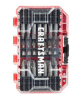 Top view of 47 Piece Screwdriver Bit Set With Bit Tips And Power Bits, Nut Driver Set And Socket Adapters for Versa Track in case