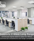 Long Range Z Wave On Off Switch 800 Series Toggle For Your Smart Home Setup Voice Control With Alexa And Google Assistant Works With SmartThings Ring Alarm Wink ADT Nexia Honeywell And More in office
