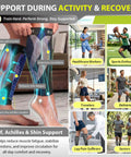 Calf Compression Sleeves for Men and Women Footless Support for Varicose Veins Nursing Running Leg Sleeve for Shin Splints Pain Relief