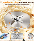 10 In 1 Plant Based Milk Maker All In One Kitchen Boss With 34 Oz Capacity 304 Stainless Steel With 12 Blades for nut milk
