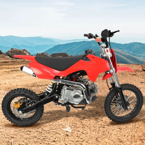 Dirt bike with One Point One Inch Motorcycle Slip On Muffler Universal 28mm Exhaust Silencer for 125cc 110cc engines
