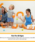 Air Toobz Original Air Powered STEM Building Toy For Kids And Teens With Foam Ball Tubes And Airflow Experiments in use
