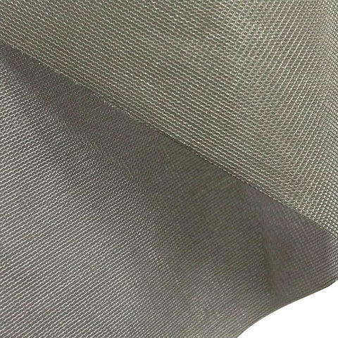 Faraday Shielding Mesh Window Fabric With Nickel Copper Conductive Grid That Blocks EM Transparent Clear Gauze Tulle, close-up view