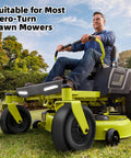 Flat Free 13x5.00-6 Tire And Wheel Set For Zero Turn Mowers, Built Tough No Flats, 500 Lb Load on zero-turn mower