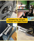 90 Degree Grease Gun Coupler Set Right Angle Zerk Fittings Adapter for Tight Spaces No Leakage 12000 PSI usage examples