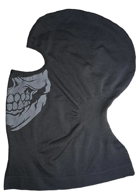 Skull Face Balaclava Dope All Season Gear One Size Fits Most Stretchy Tube Mask showing skull design detail.