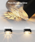 16 Pack Solar Deck Lights For Stairs And Fences Setting Those Sweet Backyard Vibes With A Dang Nice Warm White Glow close-up showing warm white illumination