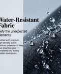 Water-repelling fabric detail of Hydration Backpack With 2L BPA Free Water Bladder Lightweight Daypack With Waist Pockets And Helmet Holder