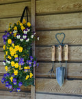 Three Tool Garden Bundle With Holder Lightweight 3 Piece Garden Set Including Hand Trowel Right Hand Cape Cod Weeder And Cultivator