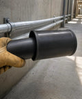 Heavy Duty Pe Conduit Connector Push Fit Direct Socket For Cable Management 160Mm, black PE material, easy push fit install outdoors.
