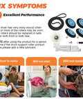 Upgraded Dryer Repair Kit With Drum Rollers Idler Pulley Belt And Self Lubricating Tension Spring Fixes Noise Not Starting Issues