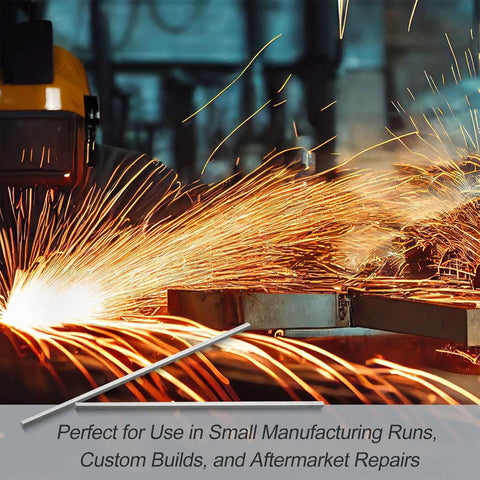 Sparks flying while using 12 Piece Square Steel Bar Stock Set One Quarter Inch By One Quarter Inch By Twelve Inch Cold Drawn Metal Bars For DIY Projects Fabrication And Industrial Use Heavy Duty High Precision Durable And Ready For Machining in a fabrication setup.