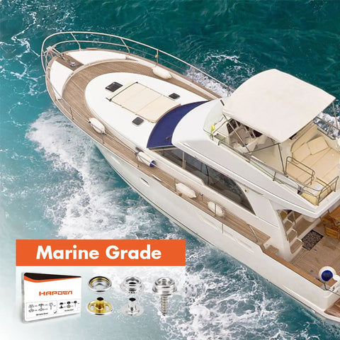Heavy Duty Marine Grade Stainless Steel Boat Snap Fasteners Kit With 350 Pieces And 100 Sets Including Three Eighths Inch Snap