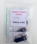 Rotation Tester And AC Detector Bundle For Circulating Pumps And HVAC Systems, Five Pack In White And Red, packaging view.