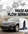 Mass Air Flow Sensor MAF 22204 31020 Replacement for Toyota and Lexus models with a vehicle illustration