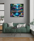 Beginner Friendly Diamond Painting Kit For Adults 5D DIY Full Round Drill Waterfall Landscape Art Set in living room decor