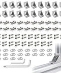Dope 20 Set 3030 Aluminum Extrusion Corner Bracket Kit for 30 Series T Slot Rails including brackets, T-nuts, screws, and wrench