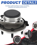 Front Wheel Hub Bearing Assembly 6 Lug With ABS 2 Pack For 2000 2006 Chevy Tahoe And 2001 2006 GMC Sierra 1500 2WD Models Only