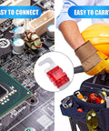 18 Piece Mini ANL Fuse Kit, showing fuse installed in electronics and tools for easy amp install and wiring replacements