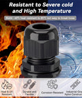 60 Piece Waterproof Cable Gland Kit With IP68 Rating Includes PG7 PG9 PG11 PG13.5 PG16 PG19 Sizes Nylon