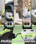 10-In-1 Beast Mode Handheld Steam Cleaner With 2500W Power, 221 F Steam In 10 Seconds, attachments for versatile cleaning