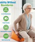 Innovative Home Tech SeatLift Electric Stand Assist Cushion Rechargeable Portable Lift Chair Pad For Easy Rising used on couch.