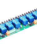Beefy Eight Channel Relay Module With Optocoupler Isolation For PLC Automation And Industrial Control 12V DC Coil High Or Low Level Trigger