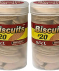 Two Resealable Tubes Of Standard Size 20 Wood Biscuit Joiner Biscuits, 85 Per Tube Total 170, Super Handy For Woodworking