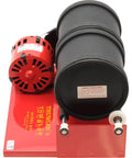 Rotary Rock Tumbler Kit With Dual Rubber Barrels 6 Lb Capacity Each Model AR2 115 Rock Tumbler motor and dual barrels image