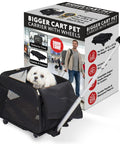 Rolling Pet Carrier With Wheels, Airline Approved Under Seat TSA Dog Cat Carrier For Air Travel, Wheeled Pet Carrier 18x12x20, Black