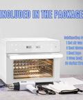 32Qt Side Hustle Essential Convection Sublimation Oven Running Custom Drinkware Crafts Smooth With 1800W Quick Heat Plus Hot Air Gun Wraps Gloves Transfer Tape with included accessories like heat gloves and tape.