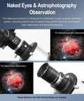1.25 Inch Parfocal Eyepiece Rings Set of Three For Rapid Focus Switching, with telescope view of nebula for astrophotography
