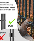 Squirrel next to 45.33Ft No Dig Pet Barrier Fence With 32 Panels For Rabbits And Dogs Rustproof Metal Border comparison