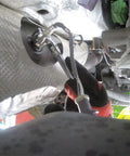 Technician using Seven Eighths Inch Oxygen Sensor Wrench For Ford 4.6L And 5.4L Engines Swivel Head Socket in tight space