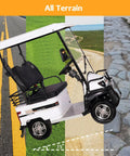 Kick Around With This Hella Smooth Electric Golf Cart Featuring Roomy Storage Box And 800W Motor Power Perfect For Seniors Adults doubles as mobility scooter on all terrain.
