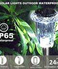 Solar Pathway Lights Outdoor IP65 Waterproof Stainless Steel Landscape Lighting for Yard Patio Lawn Walkway Garden Cool White LED All Weather Compact Design