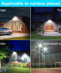 Hella Bright 50W LED Flood Lights Outdoor 5000 Lumens IP66 Waterproof Plug In Security Floodlights 6000K in various settings