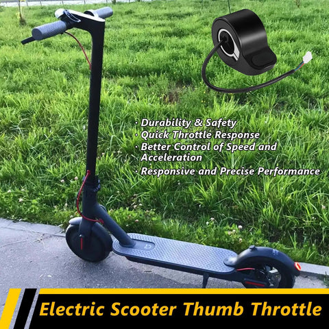 Electric Scooter Thumb Throttle Plug And Play With A 3 Wire Female Connector For Gotrax GXL V2 Apex models outdoors.