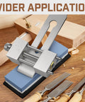 Heavy Duty Chisel Sharpening Jig Kit With Adjustable Angle Fixture And Gauge All Metal Honing Guide for Wood Chisels