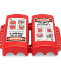Go To Universal Lockout Device For Forklift, Gas Cylinder, And Electrical Plugs Recycled Plastic OSHA 1910.147 Compliant, red