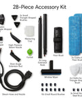 28-Piece Accessory Kit for Heavy Duty Steam Cleaner Beast Features A 410 Cc Engine Packing 72 Psi for various cleaning tasks.