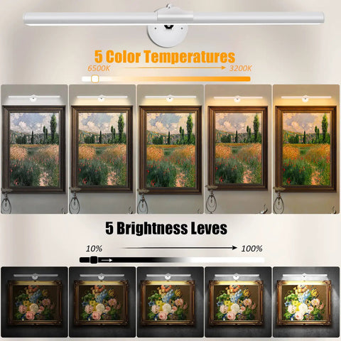 Dope USB Picture And Painting Light With Adjustable 3200K To 6500K Color Temperature, 360 Degree Rotatable And Five Level Dimming