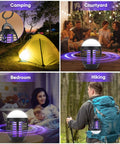 Rechargeable Mosquito Zapper For Indoor Outdoor Use, UV Light Bug Killer in various settings like camping and hiking