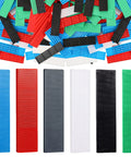 300 Piece Plastic Flat Shims For Leveling Tile And Surfaces, Multi Thickness Set From Three Sixty Fourth Inch To Fifteen Sixty Fourth Inch, Colorful Six Color Pack In Green Black White Grey Blue Red, Durable And Easy To Use For DIY And Pros