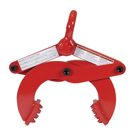 Steel Single Scissor Pallet Puller With 5 Inch Jaw Opening And 6000 Lb Capacity, Red Heavy Duty Pallet Tugger For Smooth Truck Floor Loading And Unloading, front view