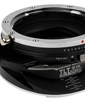 Tilt-Shift Lens Mount Adapter For Canon RF: Converts Canon EF Lenses To RF Bodies, black metal adapter with shift scale