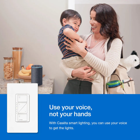 Three Way Smart Dimmer Light Switch Kit With Pico Remote Bracket No Neutral Needed Turns Your Existing Lights Into A Smart Dimmer System Works With Alexa Google Home Apple Home Ring White