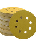 Dustless Sanding Discs Set 50 Pcs 5 Inch 8 Hole Round Sandpaper Grits 80 120 180 220 320 400 600 800, stack view