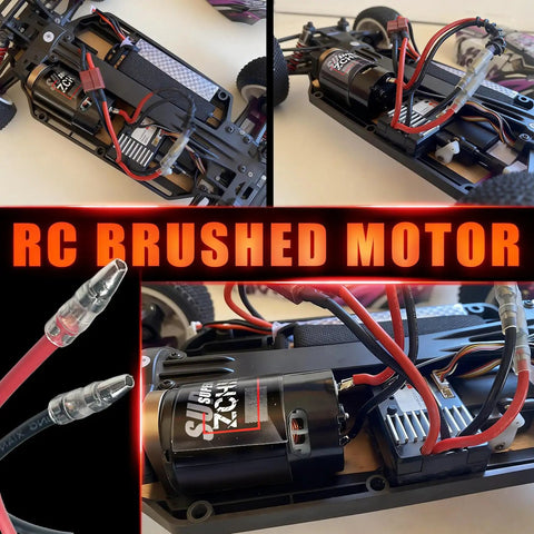Brushed RC Motor Upgrade for Traxxas 550 Size Runners Fits Titan Stampede Rustler Slash 2WD and More High Copper Windings