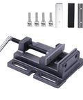Heavy Duty 4 Inch Drill Press Vise With Soft Jaws For Scratch-Free Clamping, 7 Lb Weight, Dual Jaws For Precise Hole Drilling